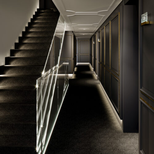 Hotel Royal corridors - Gitaly contract